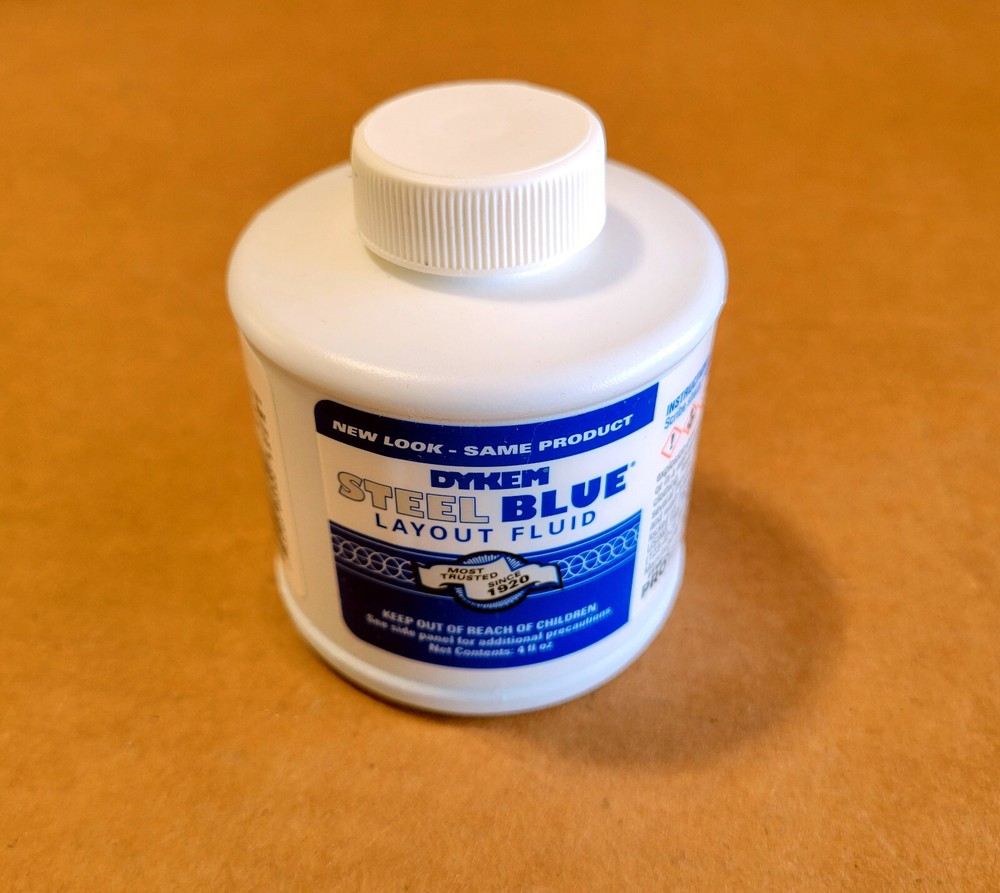 DYKEM #80300 STEEL BLUE LAYOUT / STAINING FLUID w/BRUSH-IN-CAP. 4oz
