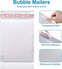 10/25/50pcs Poly Bubble Bags Mailers Envelopes Padded Packing Self Seal Shipping