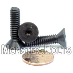 #10-32 Flat Head Socket Cap Screws, Alloy Steel Black Oxide SAE Countersunk 82°