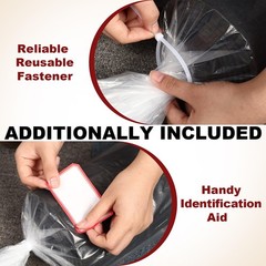 2PCS Carpet Storage Bag,Plastic Rug Storage Bag with Zip Tie,Rug Bags for Mov…