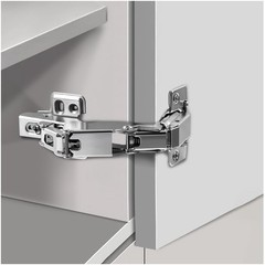 180 Degree Frameless Cabinet Doors Hinges, Concealed Hydraulic Adjustable Mou…