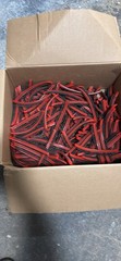 Collated Screw Strips Bulk Lot, Red/Black Plastic Collation, Strip Lot