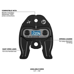 Milwaukee 49-16-2461M 1/4 – 7/8in Streamline ACR Press Jaw Kit M12