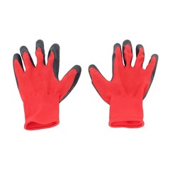 12 Pairs Crinkle Latex Rubber Coated Grip Work Gloves Cut Resistant Size L
