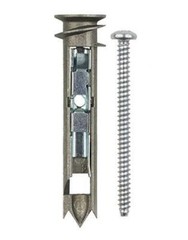 Heavy Duty Self-Drilling Toggle Anchors with Screws Kit, Zinc, 50 sets