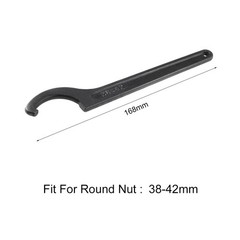 C Hook Spanner Wrench Collet Chuck for 38mm-42mm Round Nut