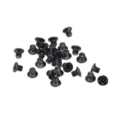 M2.5 x 3mm Phillips Flat Head Screws Carbon Steel Machine Screws Black 500pcs