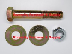 3/4-10×4-1/2 Grade 8 Hex Head Cap Screws 3/4×10 x 4-1/2″ Bolts & Lock Nuts