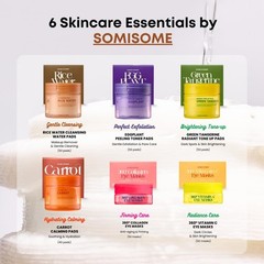 SOMISOME Rice Water Cleansing Pads – Makeup Remover 50 Count (Pack of 1)