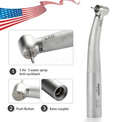 Dental Fiber Optic LED High Speed Handpiece Fit KaVo Multiflex Lux Coupler 6HOLE