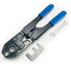EFIELD PEX Pipe 1/2″ & 3/4 COMBO Crimp Tool for Copper Rings with Free Cutter