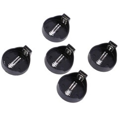 20pcs/set Button Coin Cell Battery Socket Holder Case Black CR2025 CR2032 USA