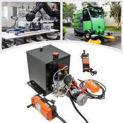 8QT Single Acting Hydraulic Pump Power Unit with Wireless Remote Control 12V