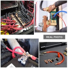 280PCS Car Copper Lug Ring Terminals Cable Electrical Wire Crimp Connectors Kit