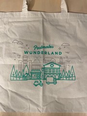 NEW UNUSED – Postmates Wunderland Canvas Carrier Tote Bag