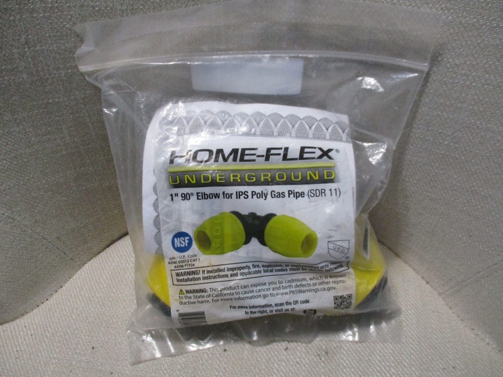 Home-Flex 1″ Elbow 90 Underground for IPS Poly Gas Pipe SDR 11 18-406-010 NEW
