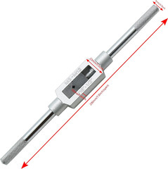 M3-M12 Adjustable Tap Wrench Handle 1/16″-1/2″ Tap Handle Reamer Wrench