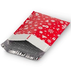 Fosmon Christmas Holiday Gift Self Seal Poly Bubble Mailer 0 2 5 Padded Envelope