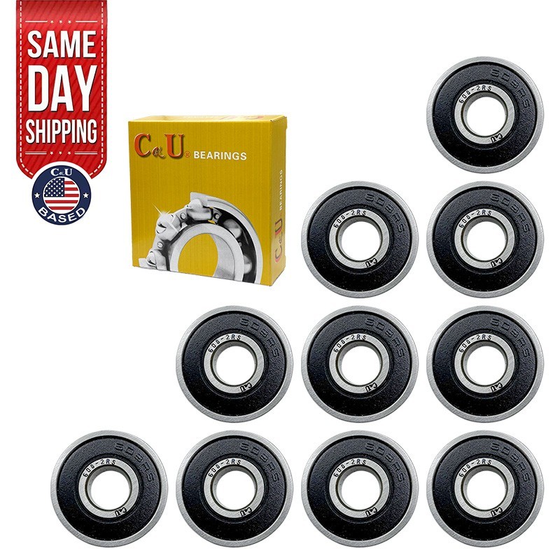 10 Pack 608-2RS Bearings 8x22x7mm Rubber Sealed Skateboard Scooter Wheel Parts