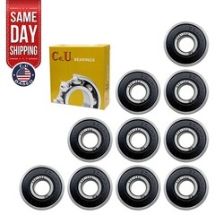 10 Pack 608-2RS Bearings 8x22x7mm Rubber Sealed Skateboard Scooter Wheel Parts