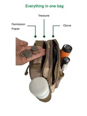 Outdoor Metal Detecting Nylon Waist Bag Pouch Fanny Pack for Pinpointer Digge…