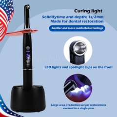 Dentist Dental LED Curing Light Lamp Wireless Cordless Resin Cure 5W 2000mW/cm²