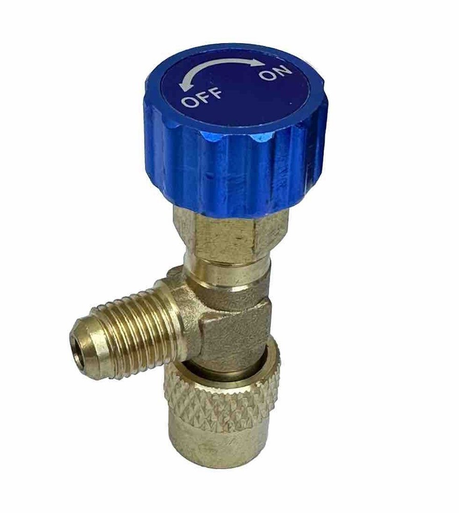 Refrigerant HVAC 1/4″ Charging Refilling Safety Valve Adapter For Mini Split AC