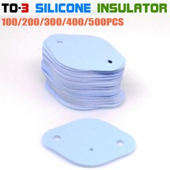 TO-3 Transistor Thermal Insulator Pad 0.3mm Silicone 100/200/300/400/500 Pcs NEW