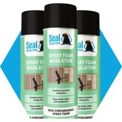Seal Spray Closed Cell Insulating Foam Can Kit w/Gun Applicator&Cleaner (300 BF)