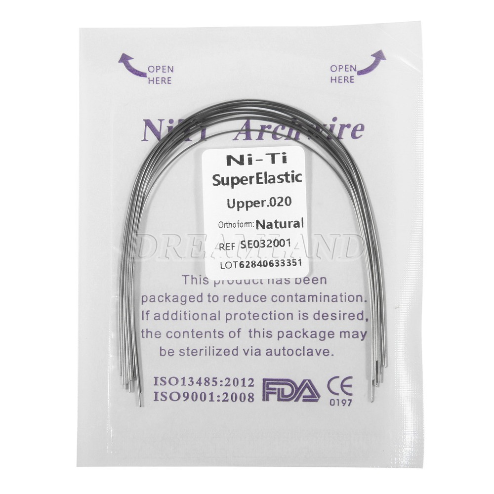 Orthodontic Niti Arch Wire Super Elastic Natural Nature Form Round choose