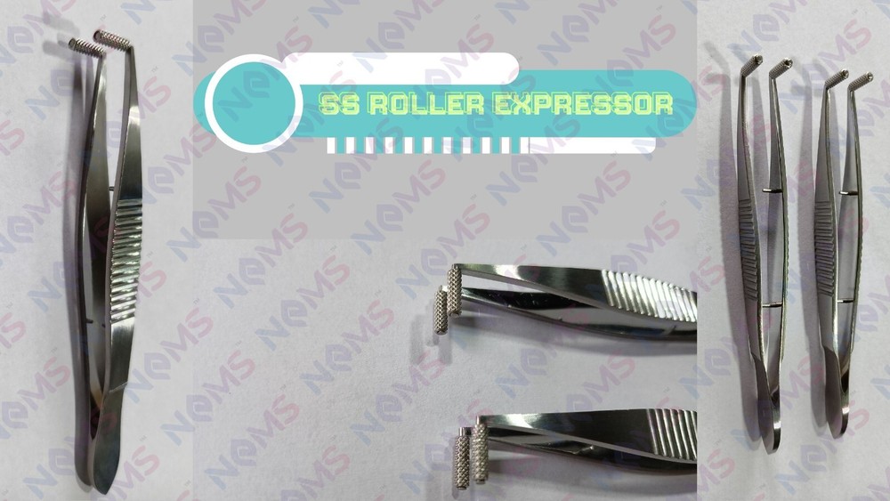 SS Meibomian Maskin Meibum Expressor Rollers Forceps Probing For Dry Eye s Gland