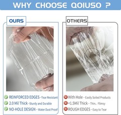 9X11 Inch Self-Sealing Clear Plastic Shipping Bags for Clothes, 100 Pack OPP Pol