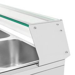 6-Pan Electric Food Warmer Steam Table Buffet Bain Marie Countertop Commercial