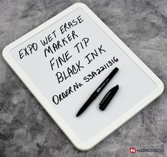 EXPO Wet Erase & Dry Erase Mixed Marker Set N1A11601, Black Ink