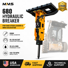 Hydraulic Breaker Hammer Attachment for Bobcat Skid Steer Rock Concrete Breaking