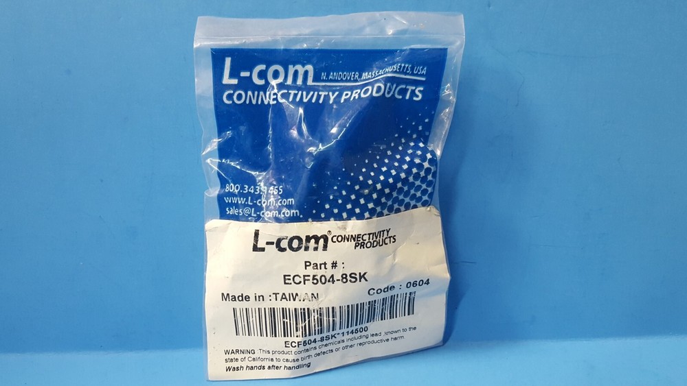 ( 1 pc) Modular Coupler Connector Jack, ECF504-8SK, L-Com, 8X8K STRAIGHT