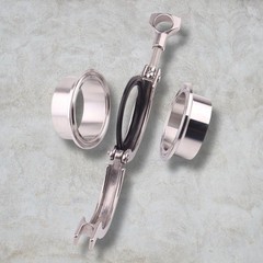 DENORD Stainless Steel Tri-Clamp (Tri-Clover Clamp) + 2 Pcs SUS304 Sanitary