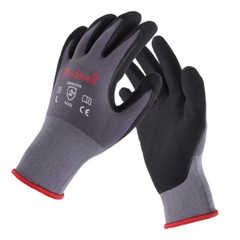 Safety Work Gloves MicroFoam Nitrile Coated Foam Gloves L-Size/3 Pairs