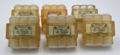 PANDUIT PCSB4-3-12Y MULTI-TAP CLEAR INSULATED ALUMINUM CONNECTOR BLOCK BOX OF 6