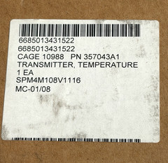 Case 357043A1 Torque Converter Temp Gauge Crawler Dozer 1150 1450 850 – NEW OEM
