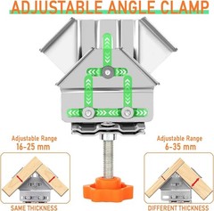 2/4PCS Right Angle Clamp Multi 90° Woodworking T-shaped Corner Clamp Open Style