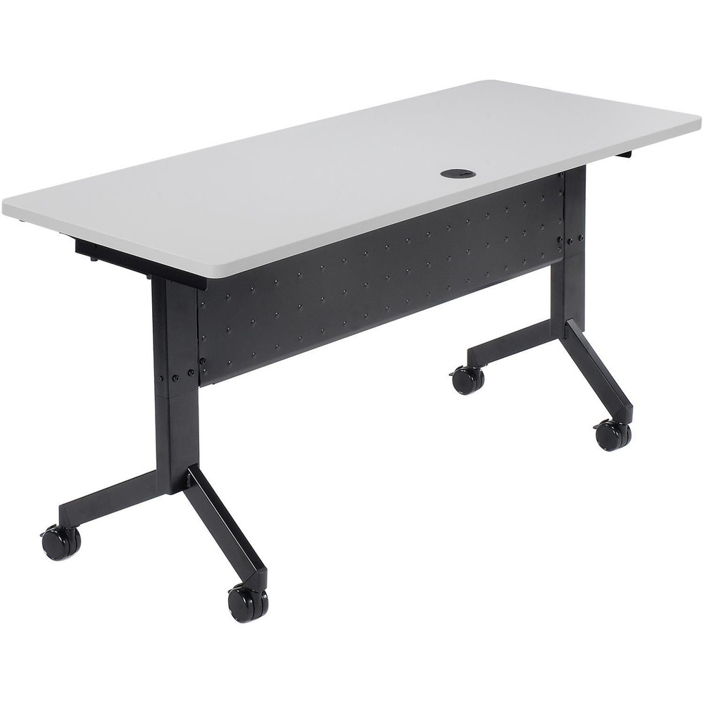 Global Industrial Flip-Top Training Table 60″ x 24″ Gray