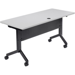 Global Industrial Flip-Top Training Table 60″ x 24″ Gray