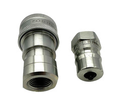 Hydraulic Quick Coupler Set ISO-B 1/2” NPT HNV12F Female + HNV12M Male New