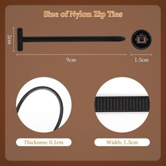 Nylon Universal Cable Tie Buckle Heavy Duty Self-Locking Free Ship 100pcs