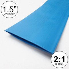 1.5″ ID Blue Heat Shrink Tube 2:1 ratio (8 inches) polyolefin foot/ft/to 40mm