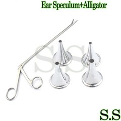 5 Pcs Set HARTMANN Ear Speculum Micro Alligator 3″ENT Surgical Nasal DS-1143