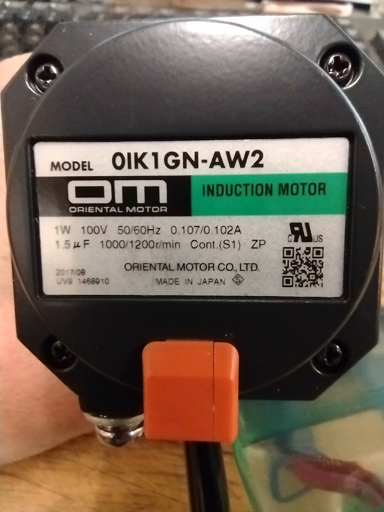 Oriental Motor Company Induction Motor 0IK1GN-aw2 WITH Gear Head 0GN60K – #i9