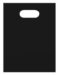 Small Low Density Black Merchandise Bags – 9″ x 12″- Case of 1,000
