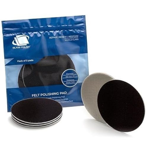 Glass Polish Felt Polishing Pads for Polishing Glass, Plastic, Metal, Marble – Ø